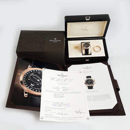 【95新】PATEK PHILIPPE 百达翡丽6102R-001自动机械机芯（PP印记）日期显示；月相、星象显示44MM（男款）超级复杂功能时计系列18K玫瑰金060226LV20 商品图1