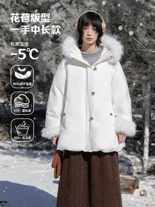 早乙女惠子saotome/STMWT142329/花苞毛领羽绒 商品图2