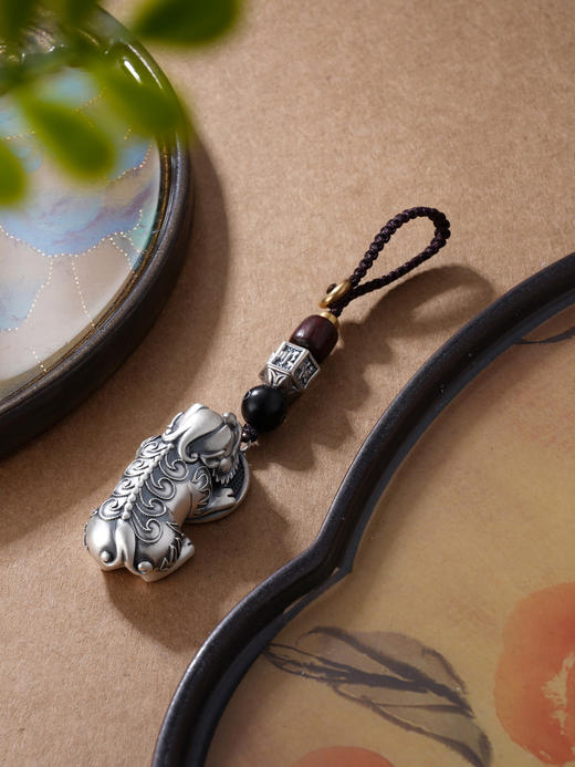 子佩集S999银【时运亨通】挂件【Q2284500-1】纯银小摆件钥匙扣2406 商品图1