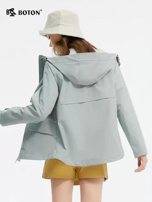 [石墨烯内里]波顿春秋季女士宽松版休闲百搭连帽外套LJ930125 商品图2
