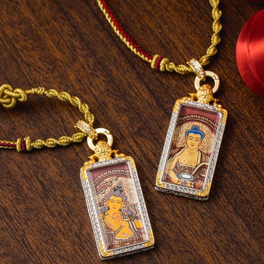 菜菜家生肖本命佛小金条唐卡|非遗传承大师制作，以十二生肖守护神作画 商品图7