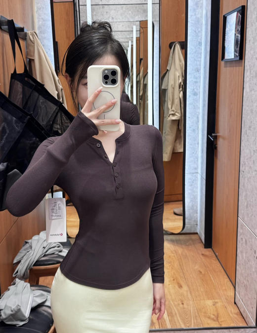 年后发原单正品Lu家Hold Tight女士长袖亨利衫打底衫020901 商品图0