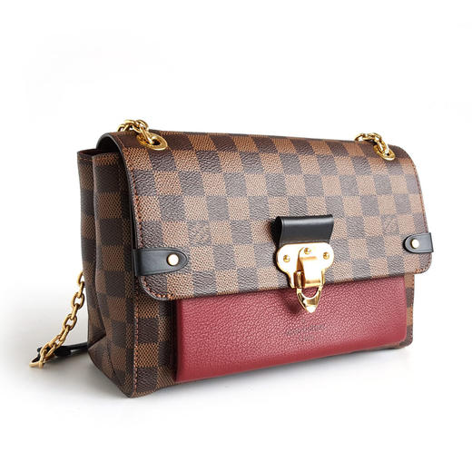 【98新闲置】LV路易威登Vavin系列N40109小号棕色棋盘格拼色vavin链条包单肩包女士080226AK11 商品图1