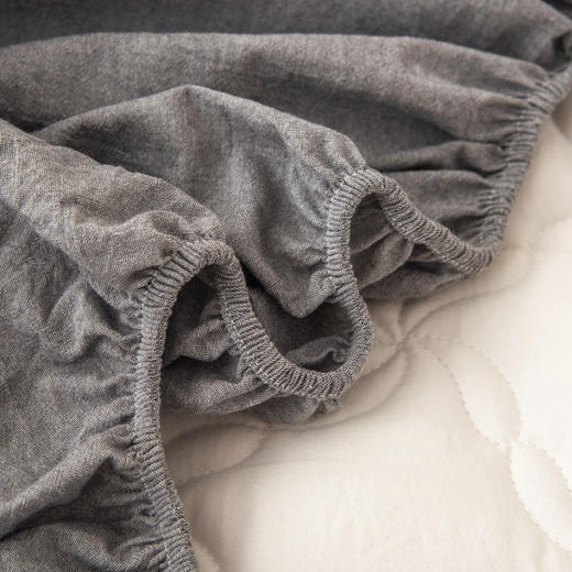 【全棉夹棉床笠】 A类全棉色织抗菌大豆夹棉床笠席梦思保护罩 360℃全方位呵护家人健康 商品图4