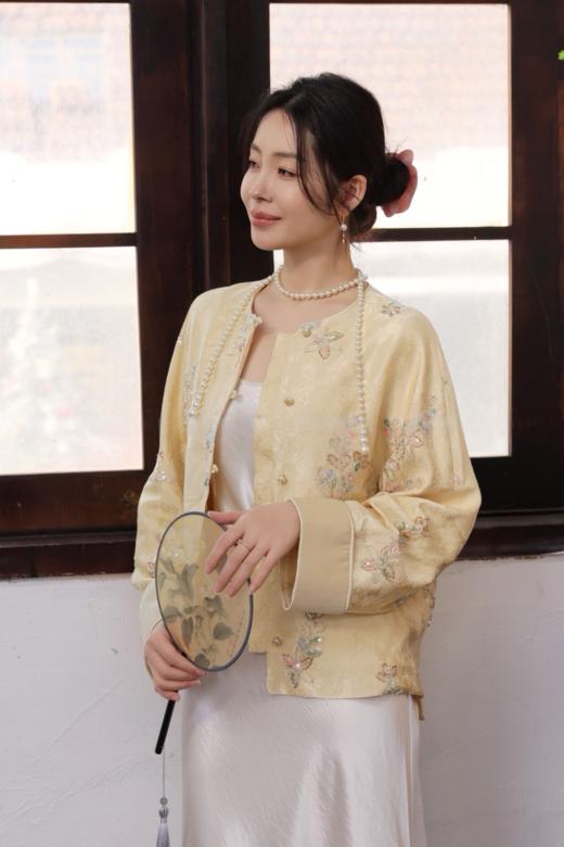 【门店同款】ENJOY春季“画中行”春时月微中式外套 169697296 商品图1