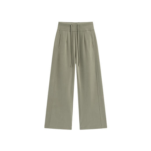 丁摩阔腿裤女新款宽松显瘦直筒垂感休闲高个子美式复古直筒裤ALW5001 商品图4