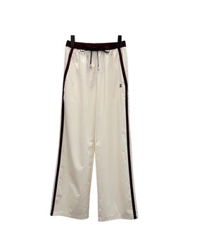 女款拼接刺绣直筒长裤 可配套装zh025