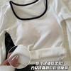 【GZ】无忧购26年春季59元2件带胸垫方领打底衫女内搭设计感小众撞色长袖T恤打底（截单后3-5天发货) 商品缩略图8
