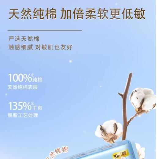 七度空间棉质超薄夜用卫生巾10片 QSC6210【20022440】 商品图2