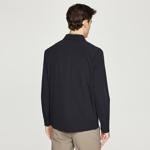 德鲨男装翻领夹克2026春季新款纯色休闲上衣男士短款外套 商品图3