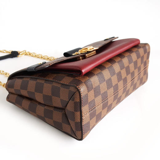 【98新闲置】LV路易威登Vavin系列N40109小号棕色棋盘格拼色vavin链条包单肩包女士080226AK11 商品图5