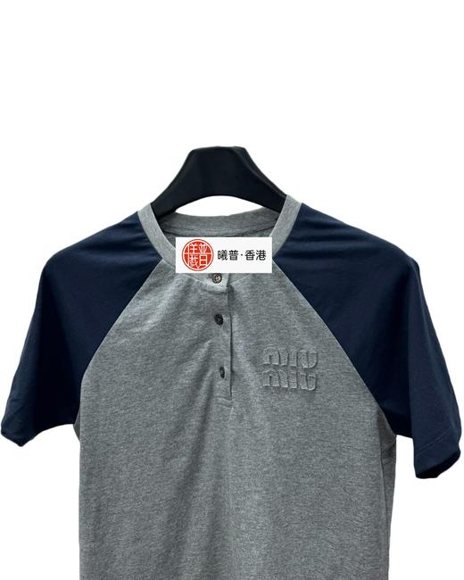 女款棉质拼色短袖T恤hu017 商品图2