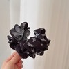 雀说复古法式印花褶皱布艺云朵款香蕉夹时尚气质后脑勺马尾夹头花发夹ALW 商品缩略图1