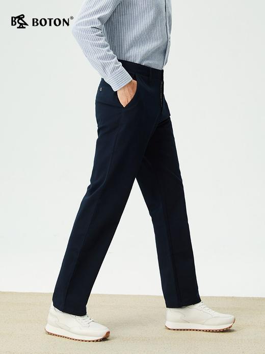 【长绒棉】波顿男士秋冬季休闲裤直筒修身棉弹力高端通勤休闲长裤ME976325 商品图3