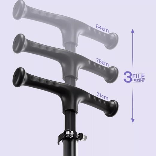 【高低可调一键折叠❗️高颜值礼盒装】男女童可坐可滑溜溜车1-2-3-6-12岁礼物二合一儿童滑板车三轮车。jd 商品图3