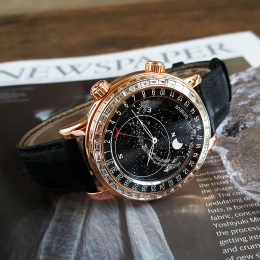 【95新】PATEK PHILIPPE 百达翡丽6102R-001自动机械机芯（PP印记）日期显示；月相、星象显示44MM（男款）超级复杂功能时计系列18K玫瑰金060226LV20 商品图4