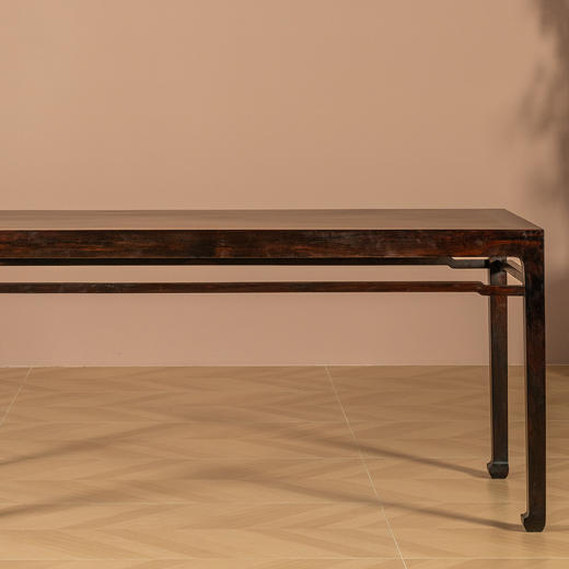 二十世纪	红木罗锅枨马蹄腿四面平画桌 商品图4