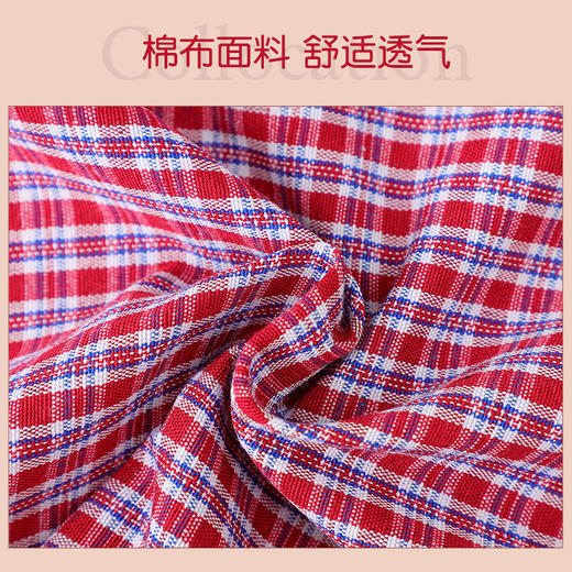 【棉布面料舒适透气❗️包边圆领穿脱方便】时尚格子长袖罩衣厨房做饭女士防油污反穿衣成人拉链口袋长袖围裙。jd 商品图1