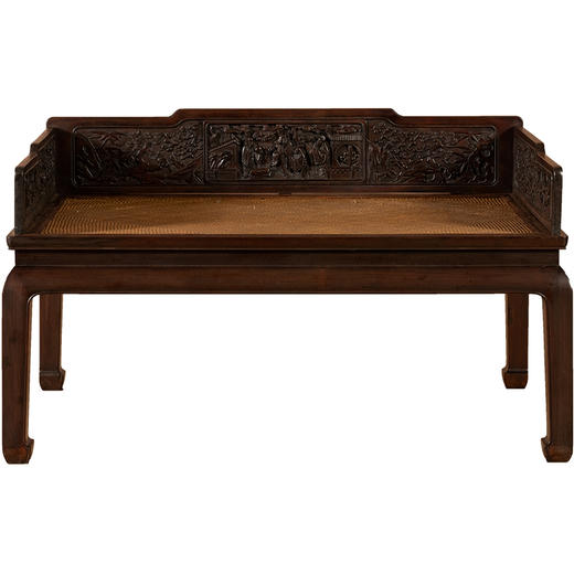 清中期	红木高浮雕人物故事三围屏禅椅 商品图5