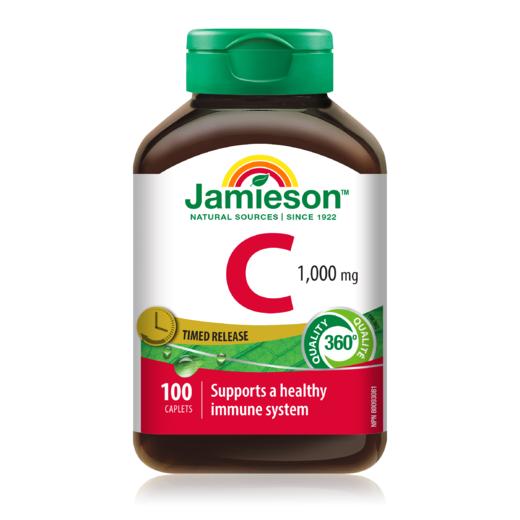 Jamieson健美生维生素C1000mg缓释片100粒/瓶   A-5655 （效期29-04） 商品图0