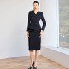 IWY/高级感藏青色西装套裙女收腰显瘦职业装两件套气质职业裙装J26CS272 商品缩略图3