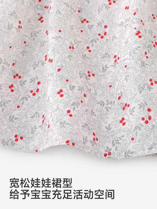 英氏女童连衣裙春秋新款长袖莱赛尔透气裙子娃娃裙YRLAJ1S004A 商品图2