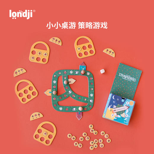 londji 草莓大作战 小小桌游 收集任务 适合4岁+ 西班牙品牌 TG001U 商品图3