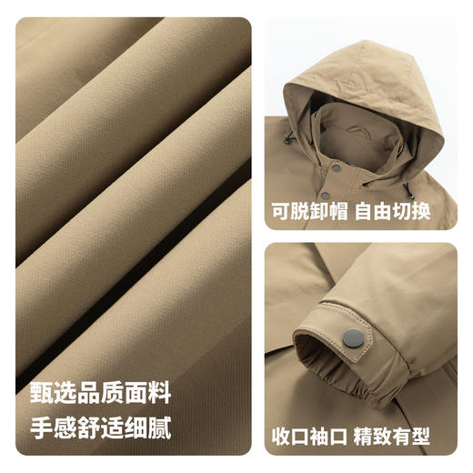 【可拆卸帽】圣得西青年男款休闲风夹克026年春季通勤百搭款外套 商品图4