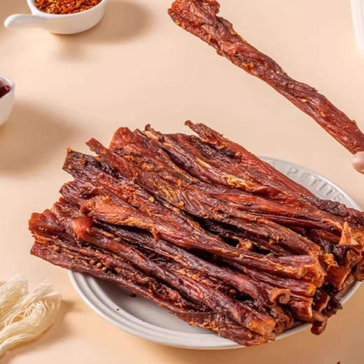 【拔丝质感❗️丝丝入味】风干鸡肉干鸡胸肉干鸡肉条健身代餐解馋耐嚼休闲零食肉干100g。jd 商品图0