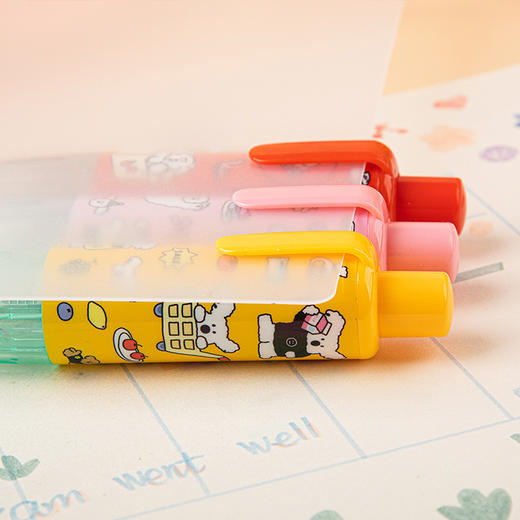 【广博】bb联名按动式点点胶少女心手帐工具可换替芯透明双面胶不留痕 商品图3