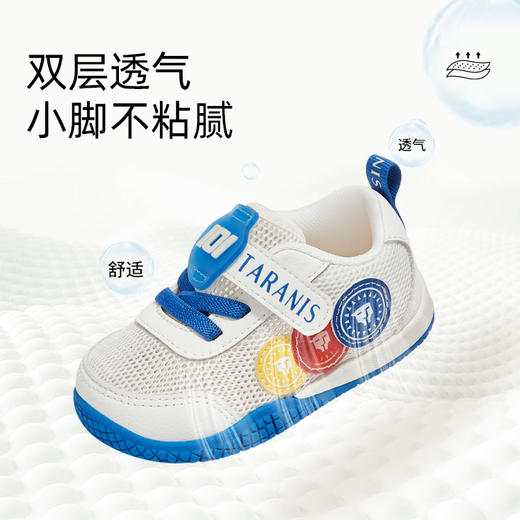 泰兰尼斯春款婴童段轻薄透气爬站鞋学步鞋T24B4A3806 商品图3