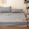 【全棉夹棉床笠】 A类全棉色织抗菌大豆夹棉床笠席梦思保护罩 360℃全方位呵护家人健康 商品缩略图1