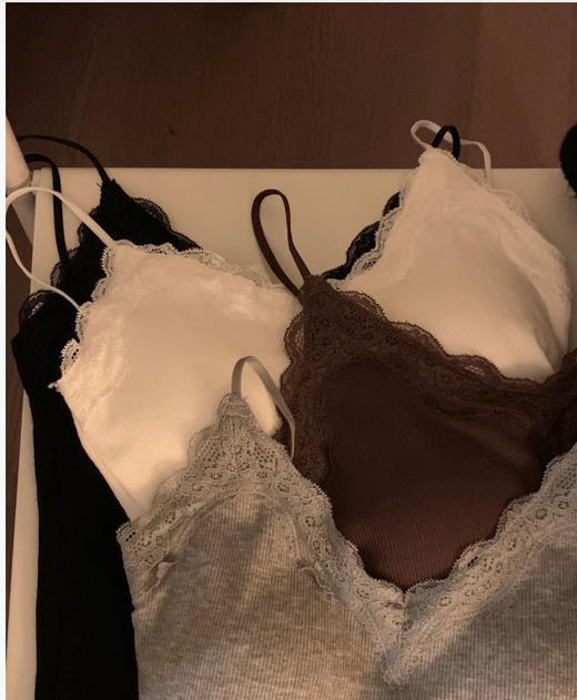 【GZ】无忧购26年春款49元2件带胸垫可调节肩带百搭蕾丝拼接吊带背心打底2042（截单后3-5天发货) 商品图8