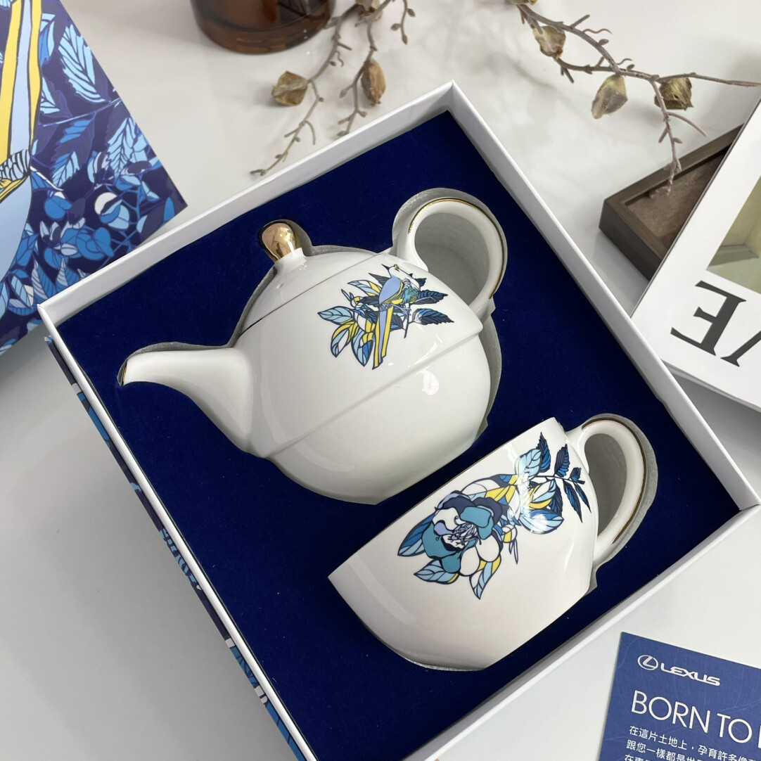 【109元两套】神鸟蓝鹊子母壶套装，范si哲设计师联名著名车企Lexus雷克萨斯出品