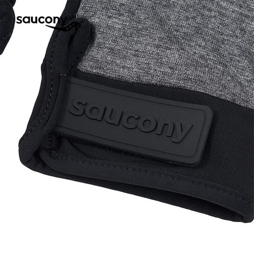 Saucony索康尼 男女同款手背羊毛面料魔术贴轻量保暖透气防滑针织运动手套 商品图1