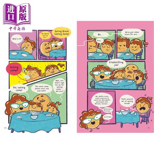 预售 【中商原版】桥梁漫画 超级煎饼 共3册 Super Pancake 英文原版 小初文学 儿童漫画故事书 幽默笑话读物 图画图像小说 7-12岁 商品图3