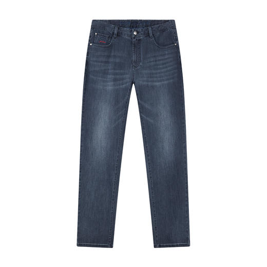 【棉混纺】德鲨鲨鱼男装弹力牛仔裤2025夏新款直筒休闲裤 商品图4