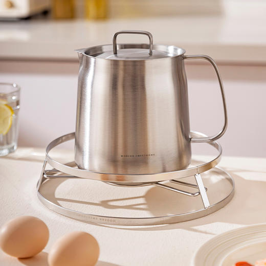 摩登主妇304不锈钢蒸架厨房多功能置物架台面隔热架家用蒸煮支架 商品图2