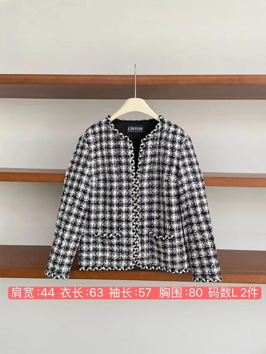 孤品特价 不退不换 黑色小香风外套 商品图0