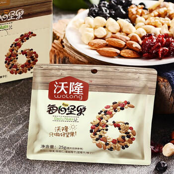 沃隆（woLong）每日坚果成人款175g 混合坚果礼盒 扁桃仁榛子仁蓝莓干休闲零食 商品图1