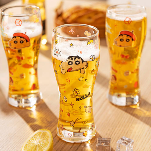 摩登主妇玻璃杯啤酒杯牛奶果汁杯子高颜值家用水杯 商品图0