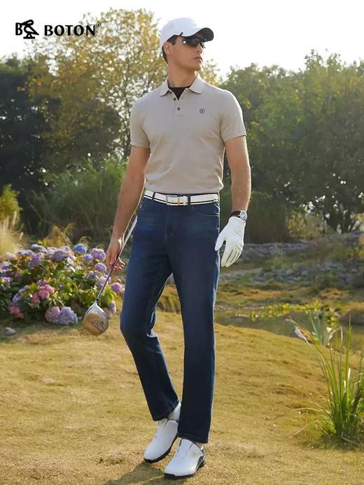 【四面弹】波顿男士春夏季牛仔裤小直筒合身高端美式休闲长裤子ME967125 商品图2