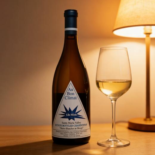 媲美勃艮第特级园！美国膜拜庄 奥邦酒庄夜光霞多丽白葡萄酒  Au Bon Climat Nuits-Blanches au Bouge Chardonnay 2022 商品图1