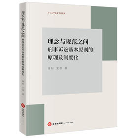 理念与规范之间：刑事诉讼基本原则的原理及制度化  徐阳 王崇著  法律出版社