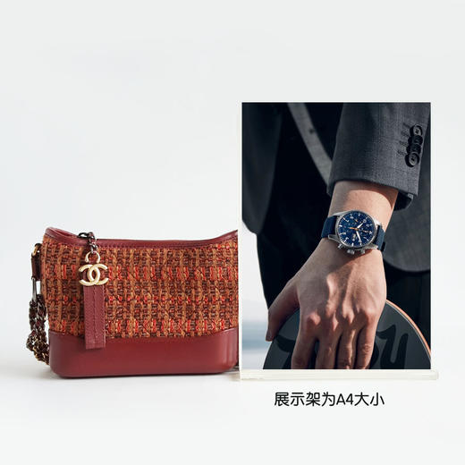 【95新】CHANEL香奈儿Gabrielle系列A91810 Y83702 K0917小号红色毛呢编织流浪包单肩斜挎包女士080226AK15 商品图10