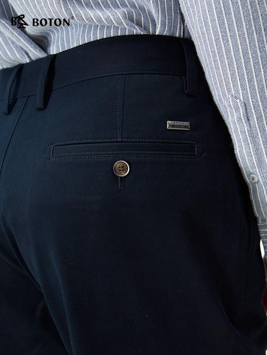 【长绒棉】波顿男士秋冬季休闲裤直筒修身棉弹力高端通勤休闲长裤ME976325 商品图4