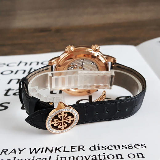 【95新】PATEK PHILIPPE 百达翡丽6102R-001自动机械机芯（PP印记）日期显示；月相、星象显示44MM（男款）超级复杂功能时计系列18K玫瑰金060226LV20 商品图5