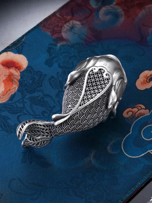 子佩集S999银福鱼翩游摆件【BXYL0280870】纯银小摆件2406 商品图11