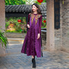 【2026春节款】绣披紫韵云肩连衣裙 | 现货加急发 商品缩略图0