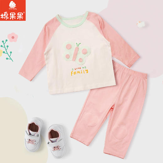 棉果果春季新品女宝卡通柔软舒适5A抗菌纯棉套头T恤M121140226027 商品图0